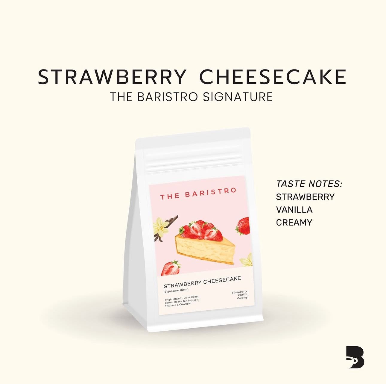 THE BARISTRO Strawberry Cheesecake 200g